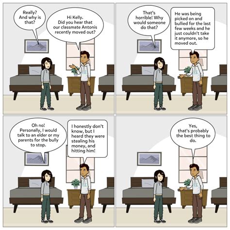 comics strip about bullying